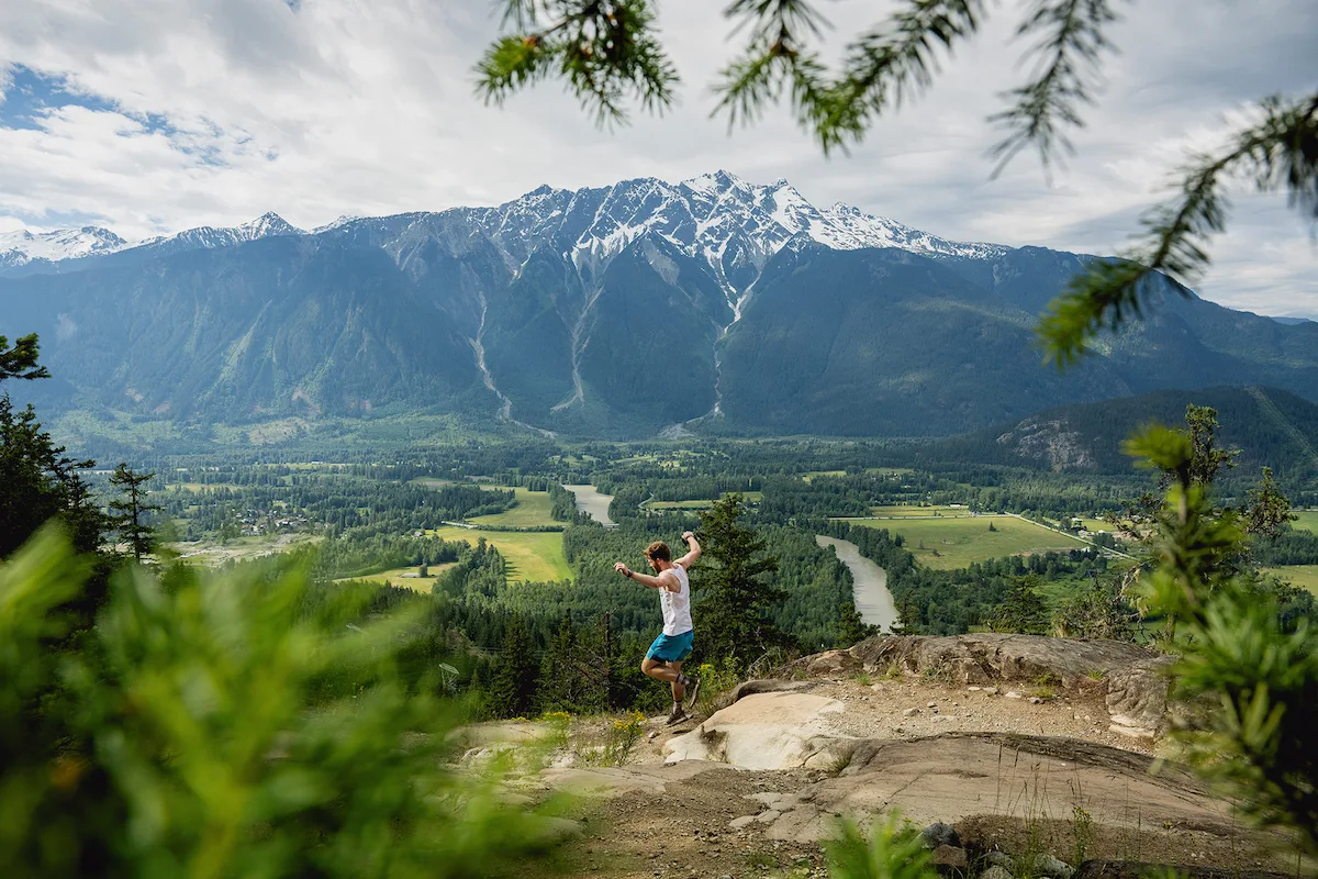 Mountain views on the Mackenzie trail network, Pemberton BC